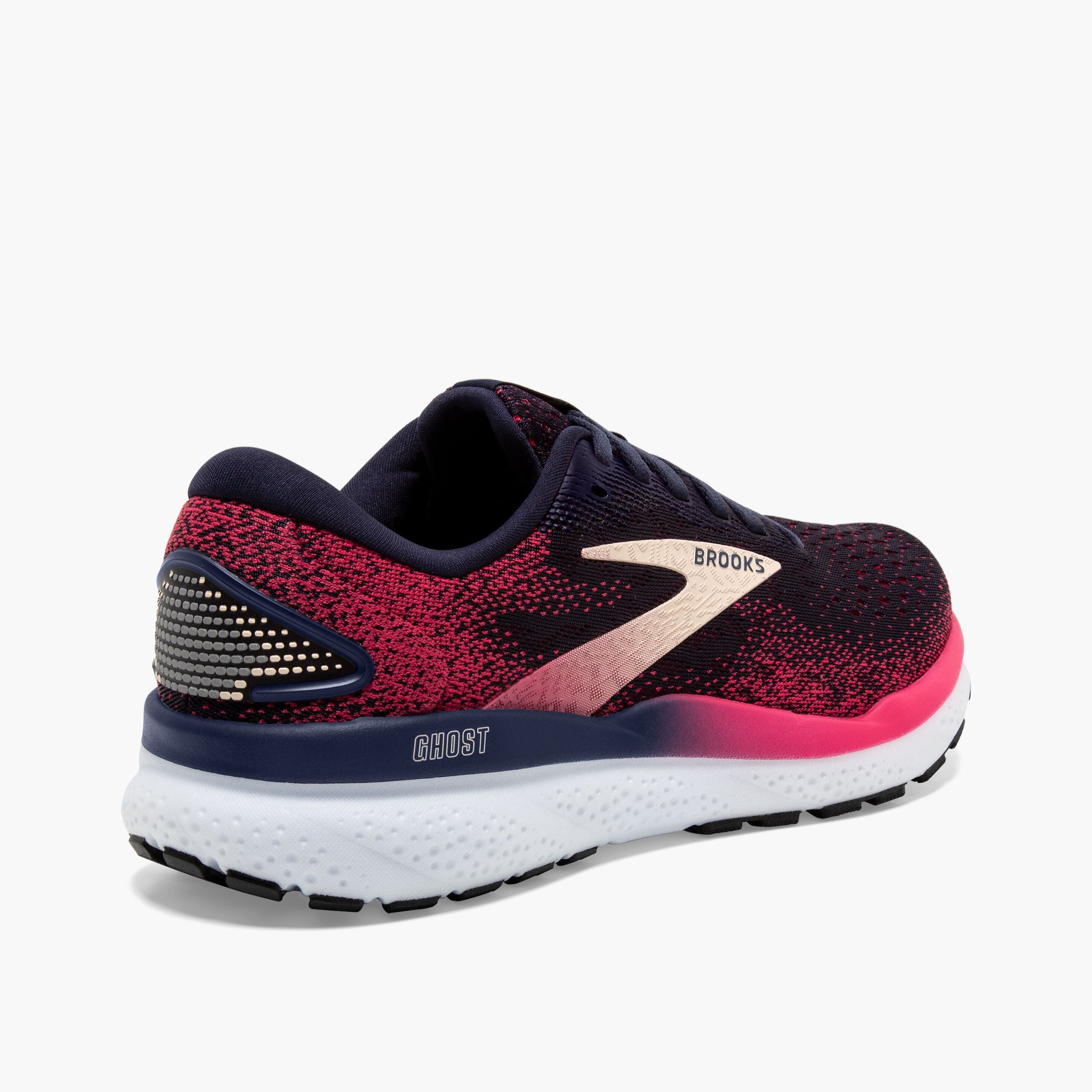 Women's - Brooks Ghost 16 - Almond Peach/Coconut/Purple