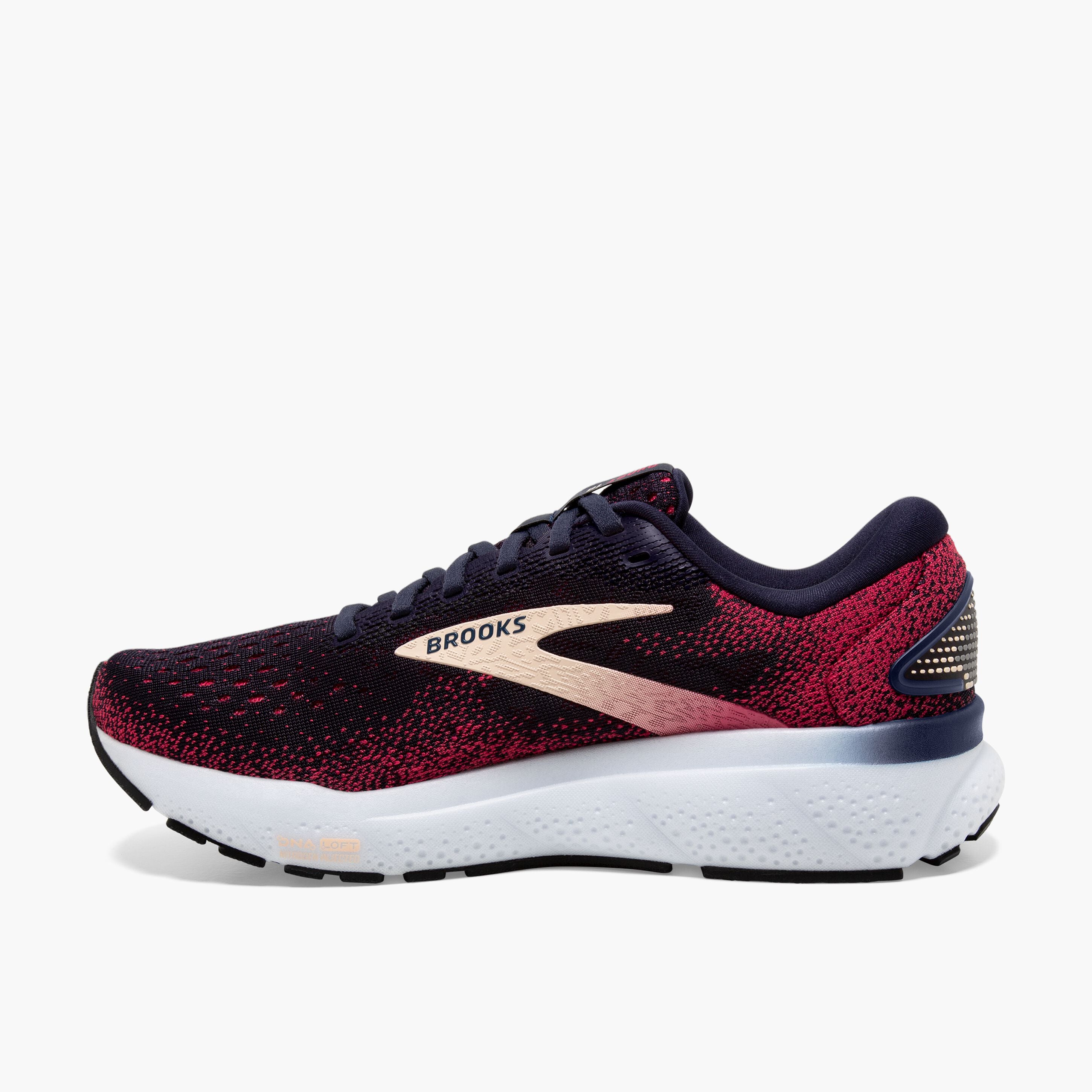 Women's - Brooks Ghost 16 - Almond Peach/Coconut/Purple