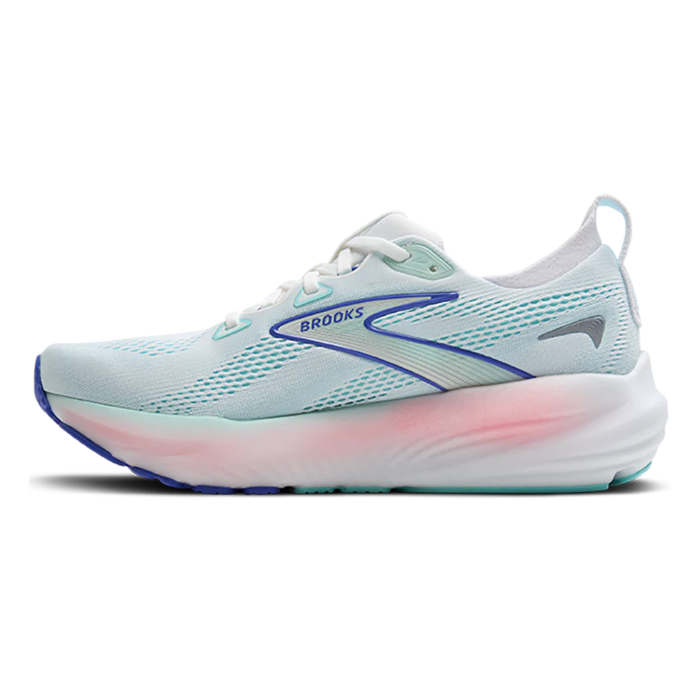 Women's - Brooks Glycerin 22 - White/Limpet Shell/Amparo Blue