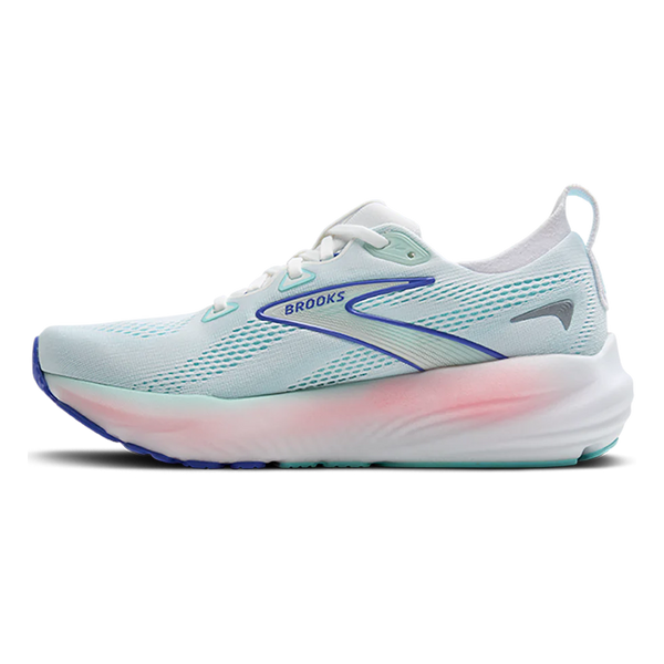 Women's - Brooks Glycerin 22 - White/Limpet Shell/Amparo Blue