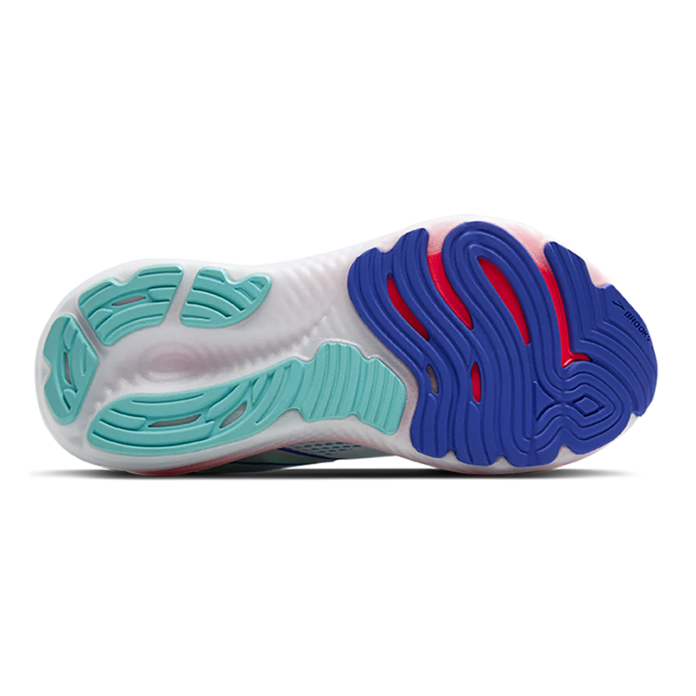 Women's - Brooks Glycerin 22 - White/Limpet Shell/Amparo Blue