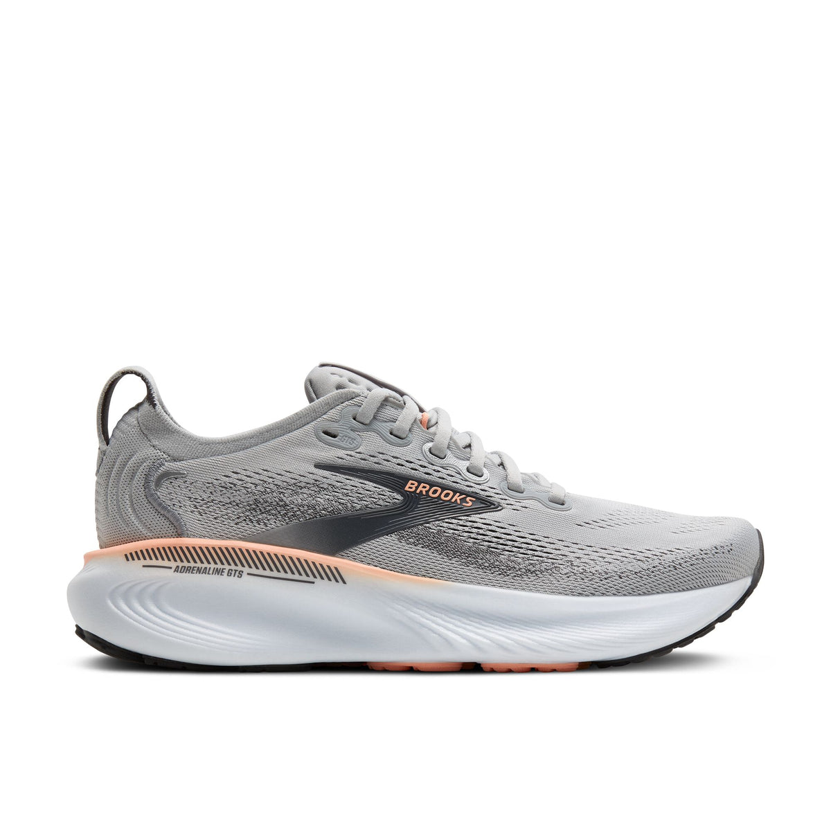 Brooks Women's Adrenaline GTS 25 Grey/Blackened Pearl/Coral