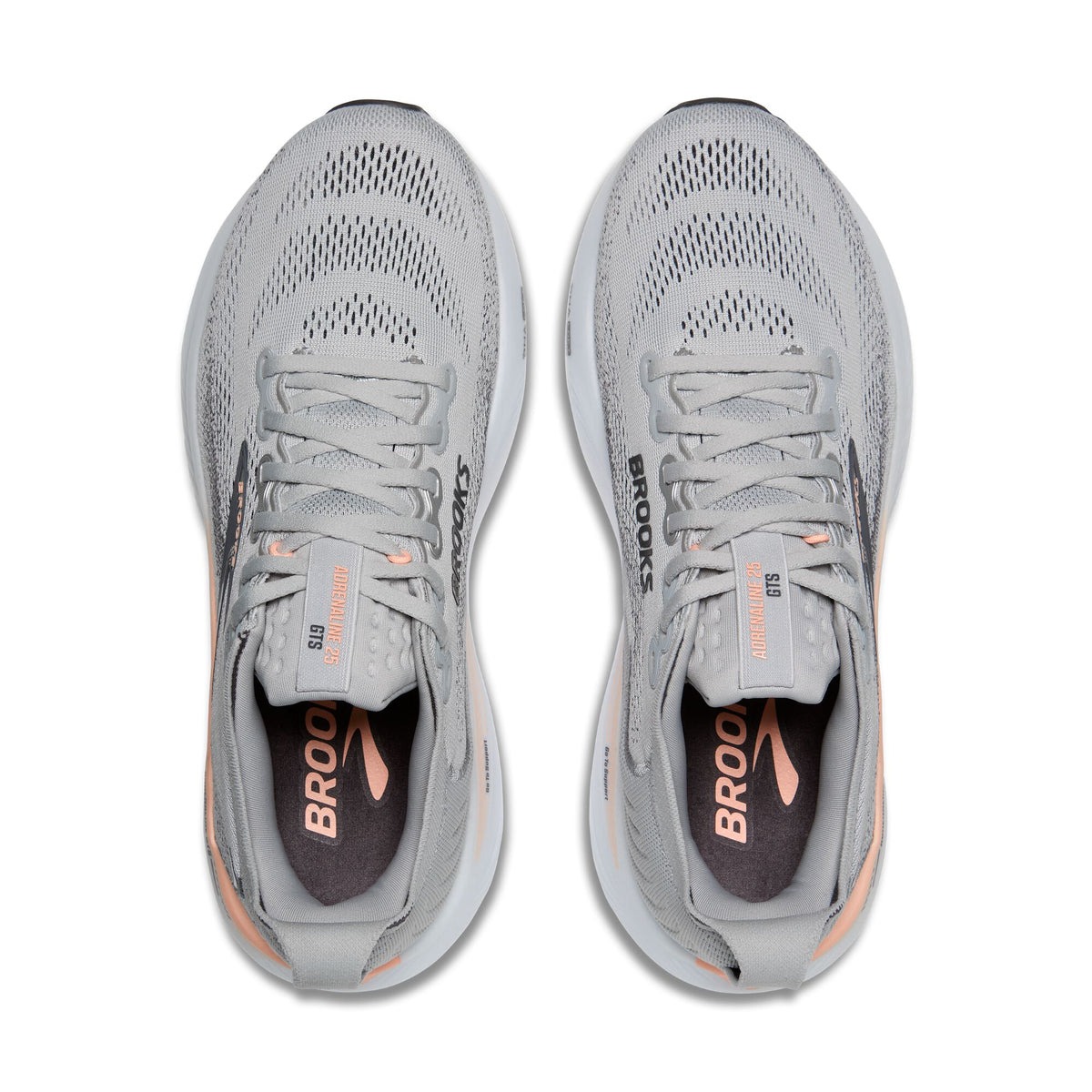 Brooks Women's Adrenaline GTS 25 Grey/Blackened Pearl/Coral