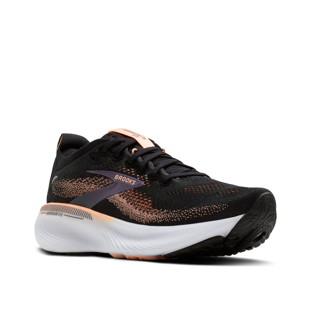 Brooks Women's Adrenaline GTS 25 Black/Peach/Mulled Grape