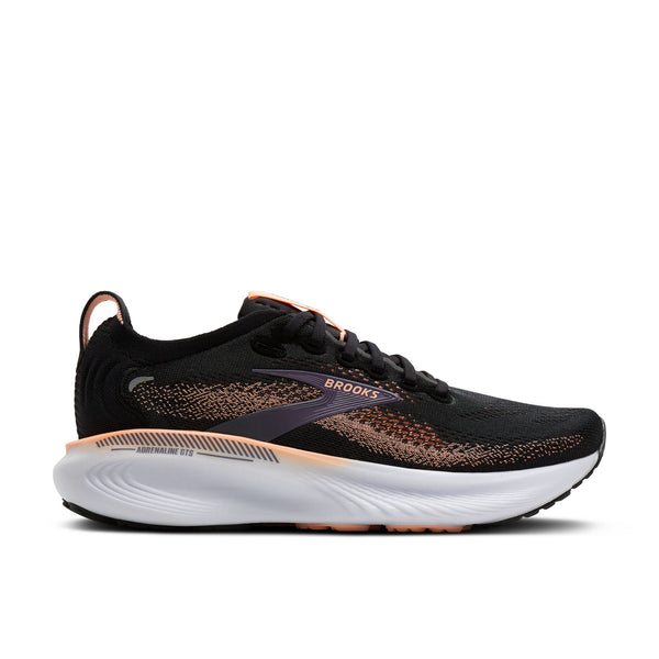 Brooks Women's Adrenaline GTS 25 Black/Peach/Mulled Grape