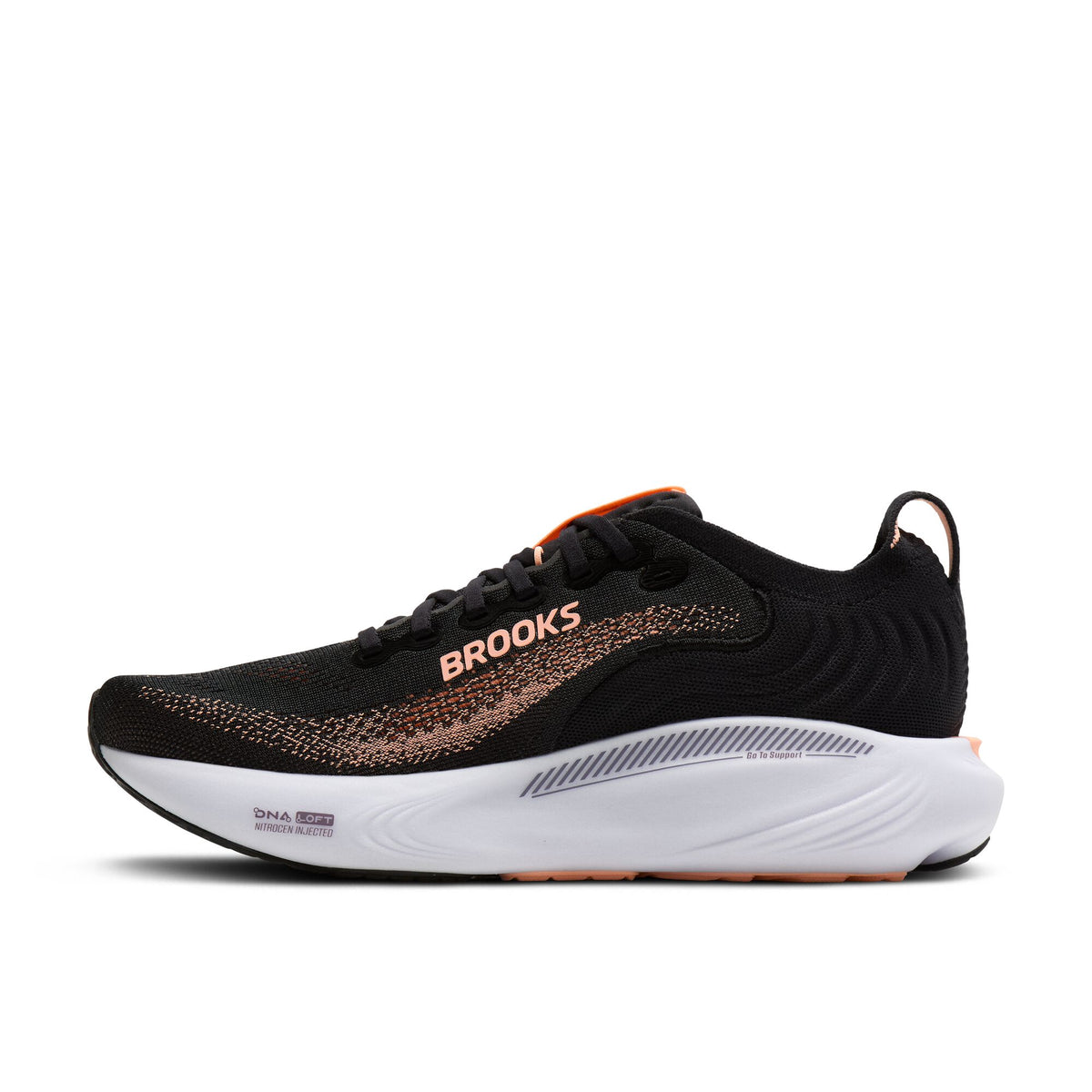 Brooks Women's Adrenaline GTS 25 Black/Peach/Mulled Grape