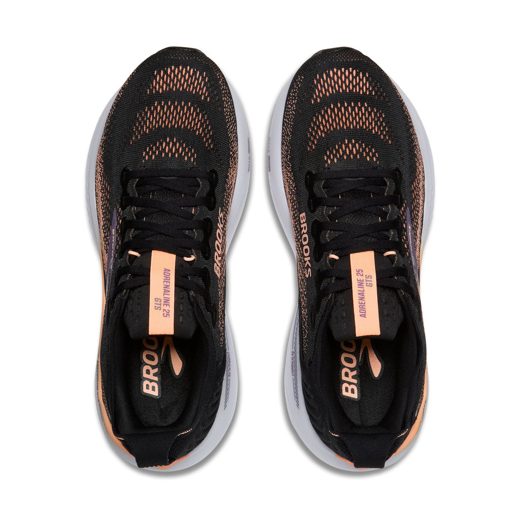 Brooks Women's Adrenaline GTS 25 Black/Peach/Mulled Grape