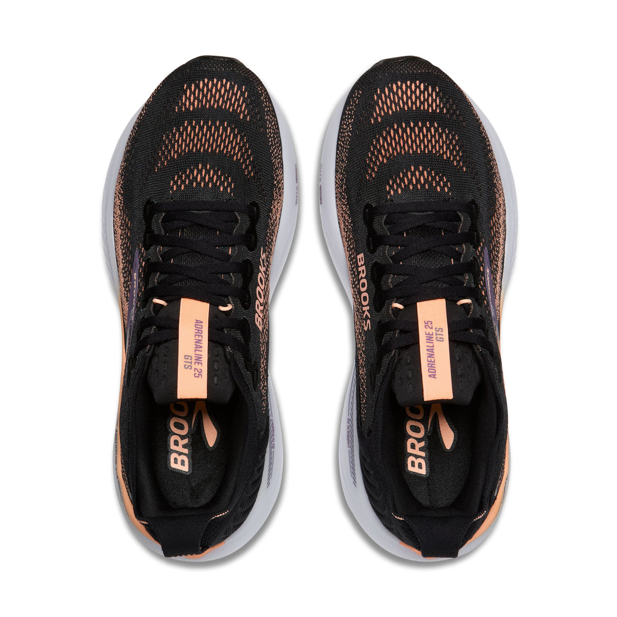 Brooks Women's Adrenaline GTS 25 Black/Peach/Mulled Grape