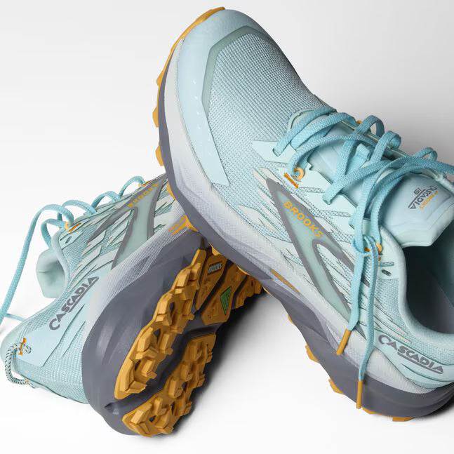 Women's - Brooks Cascadia 19 - Clearwater/Primer Grey/Apricot