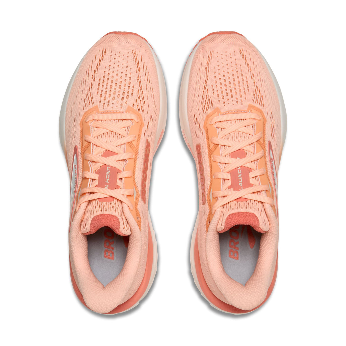 Brooks Women's Launch 12 Peach/Coconut/Peach Echo
