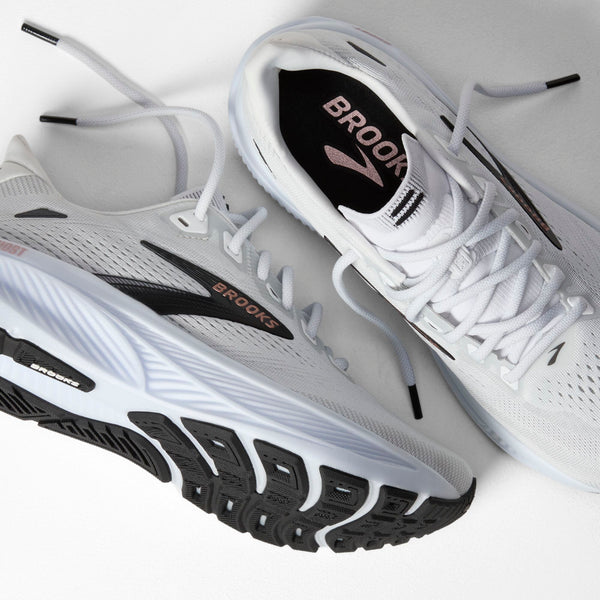 Brooks Women's Ghost 18 White/Black/Rose Gold