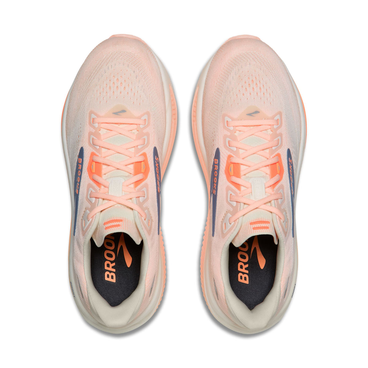 Brooks Women's Ghost 18 Star White/Cyber Peach/Grey