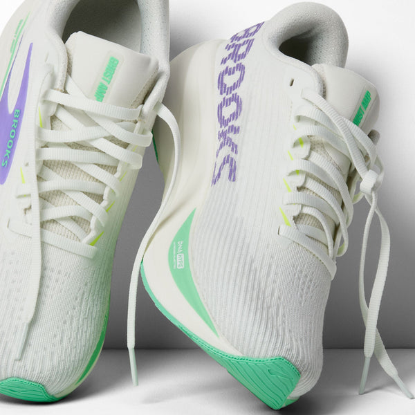 Brooks Women's Ghost Amp Grey/Grey/Paradise Green