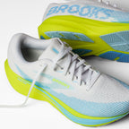 Brooks Women's Ghost Amp White/Blue/Nightlife