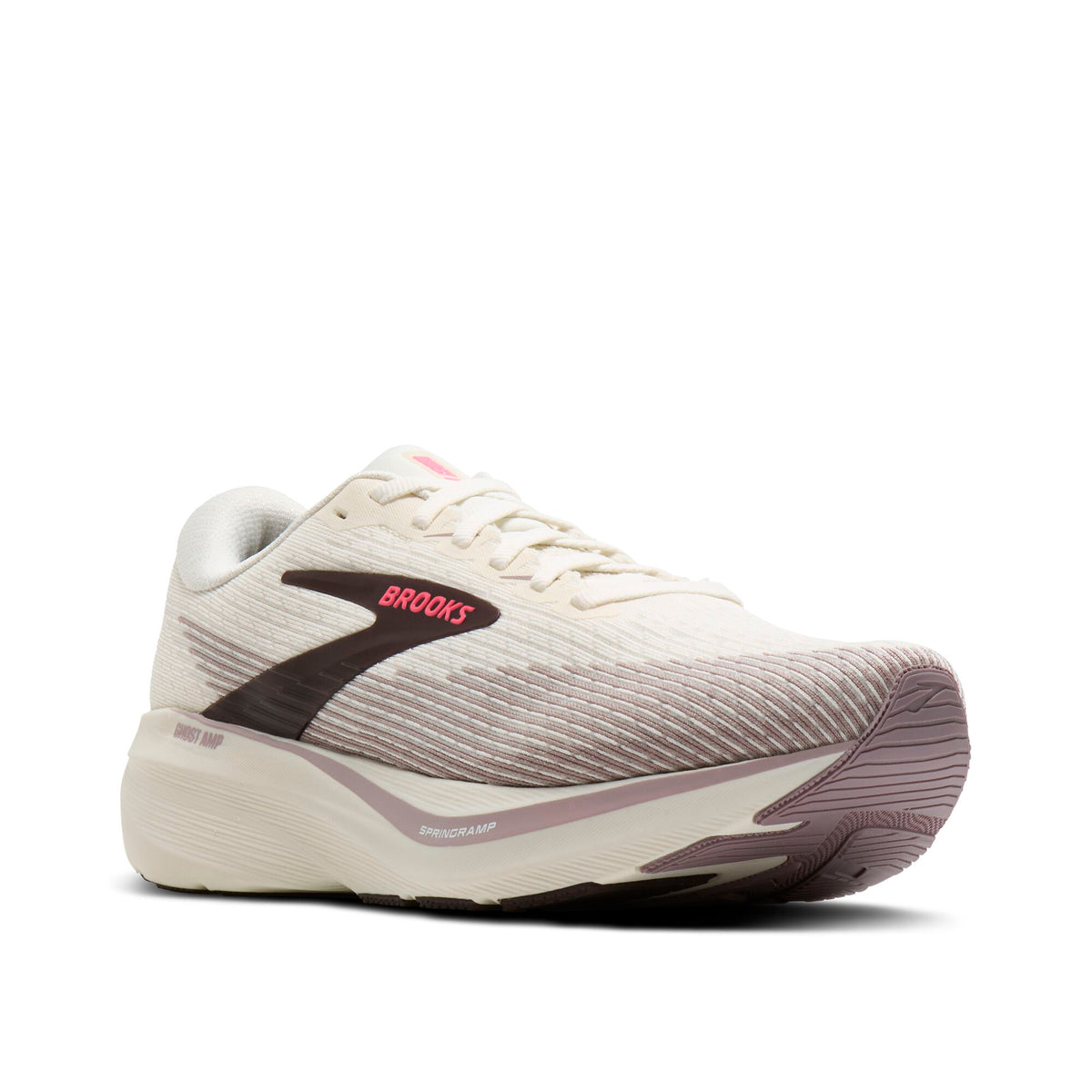 Brooks Women's Ghost Amp Arctic Wolf/Dove/Pink