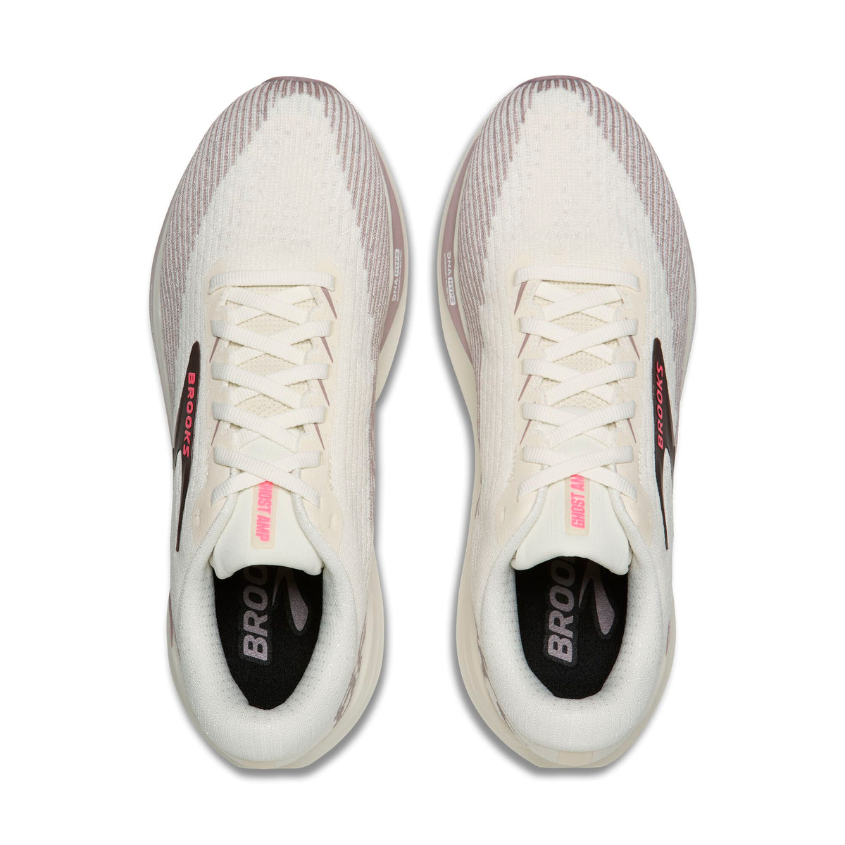 Brooks Women's Ghost Amp Arctic Wolf/Dove/Pink