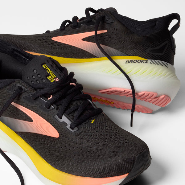 Brooks Women's Glycerin GTS 23 Black/Peach/Nightlife