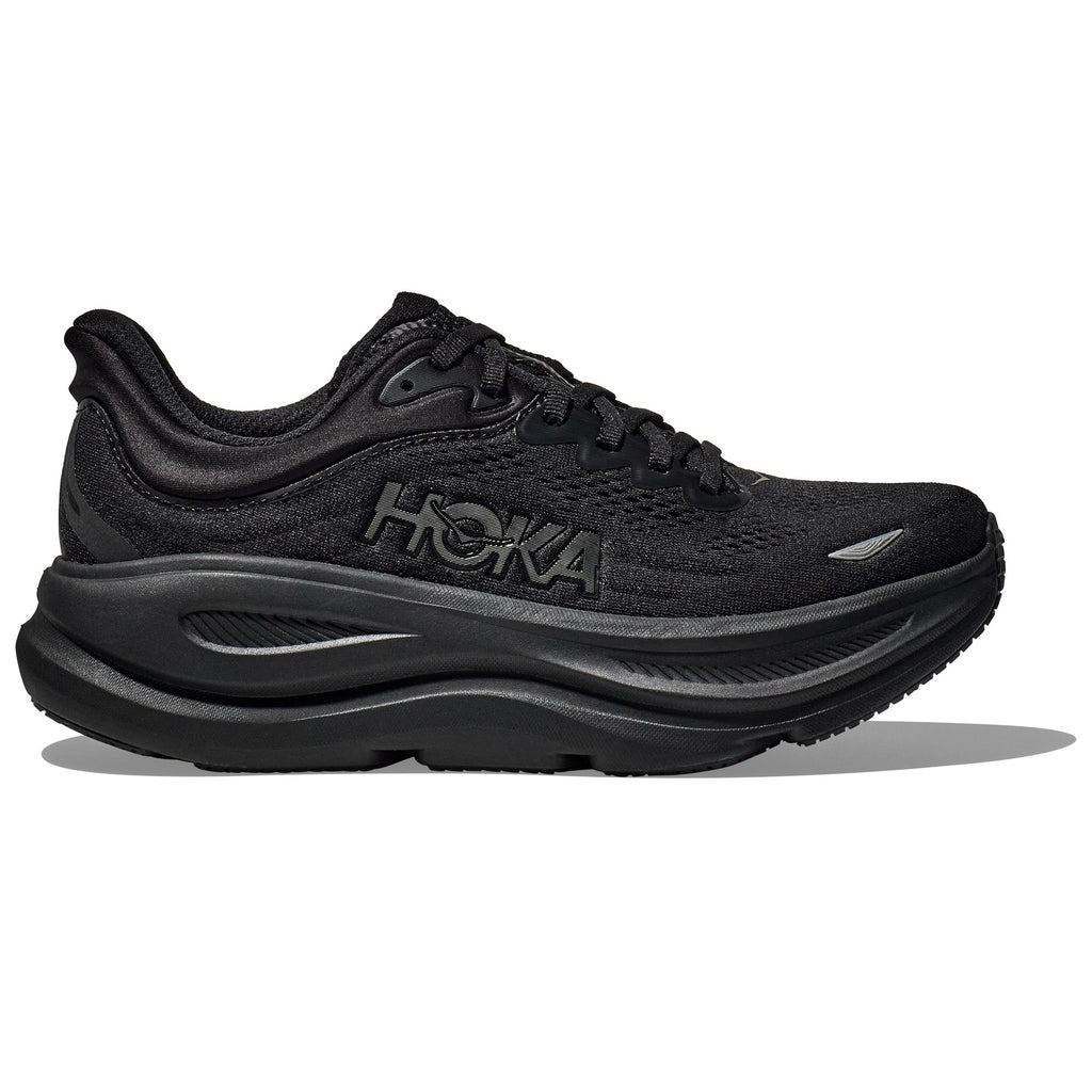 Women's - HOKA Bondi 9 Wide - Black/Black