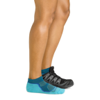 Darn Tough Women's Light Hiker No Show Lightweight Hiking Sock Cascade