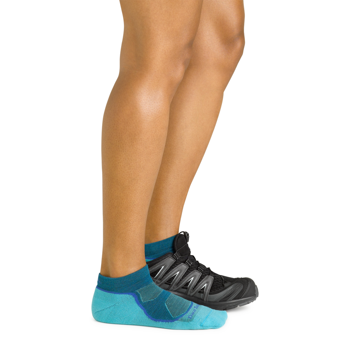 Darn Tough Women's Light Hiker No Show Lightweight Hiking Sock Cascade