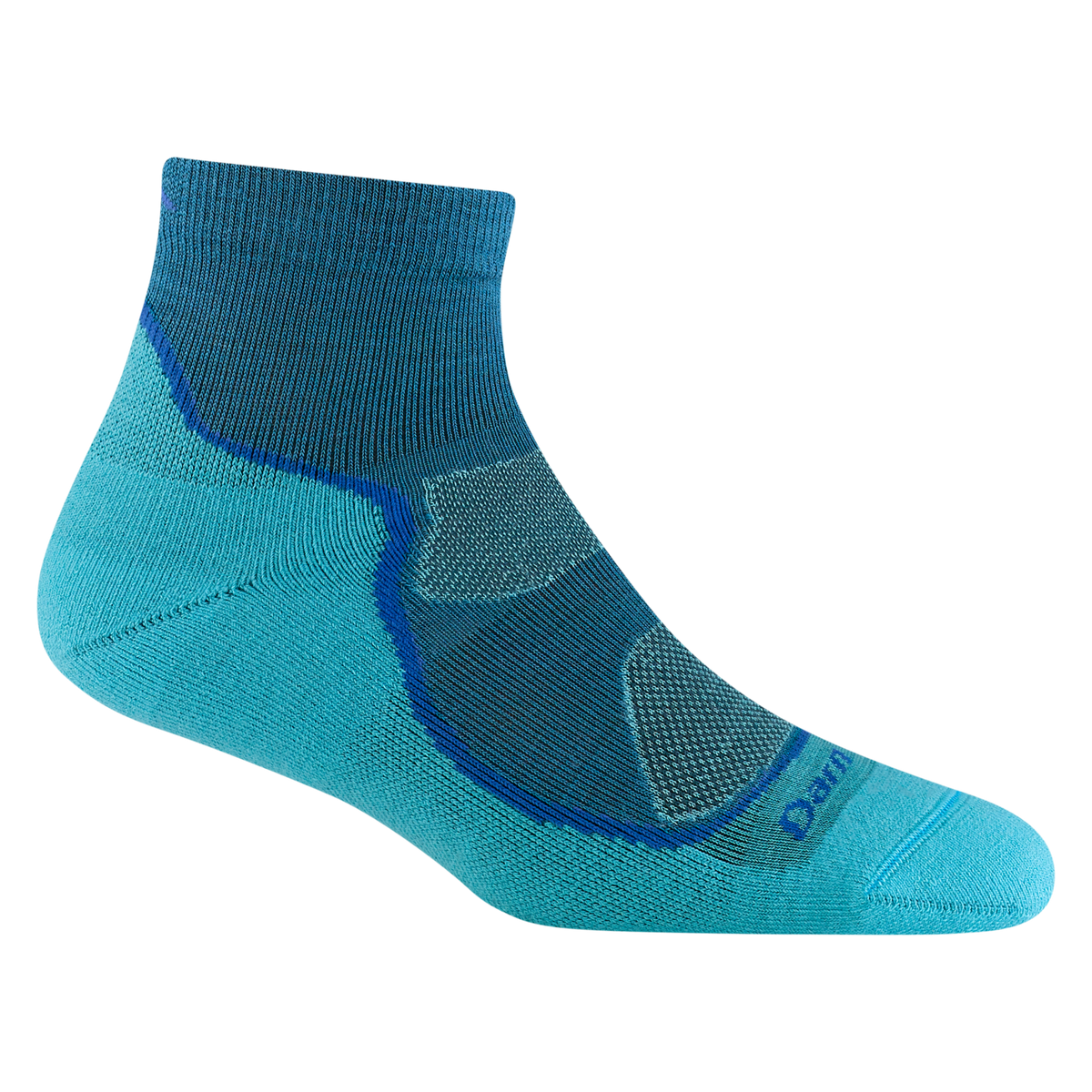 Darn Tough Women's Light Hiker Quarter Lightweight Hiking Sock Cascade