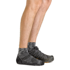 Darn Tough Men's Light Hiker Quarter Lightweight Hiking Sock Space Gray