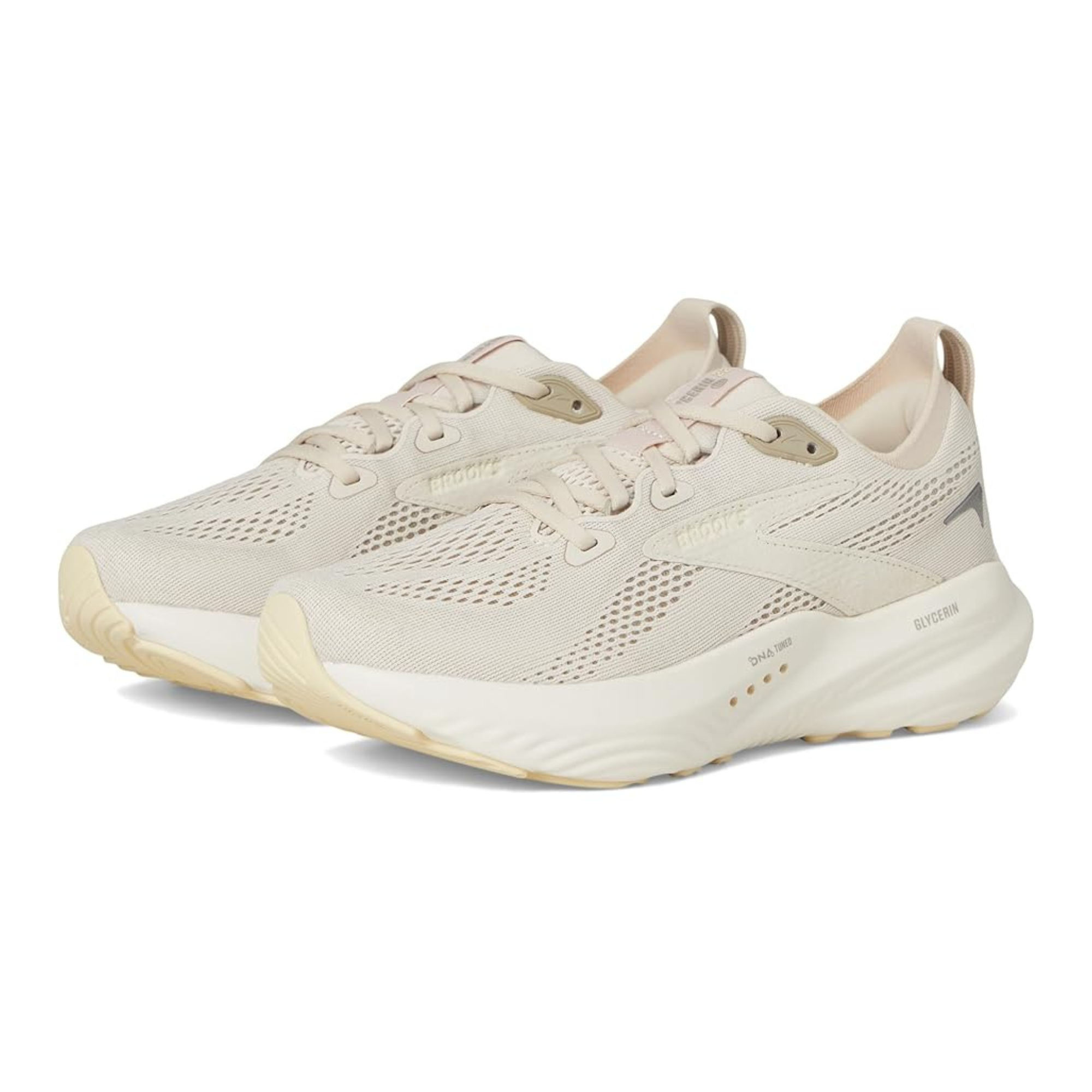 Women's - Brooks Glycerin 22 - Almond Peach/London Fog/Almond