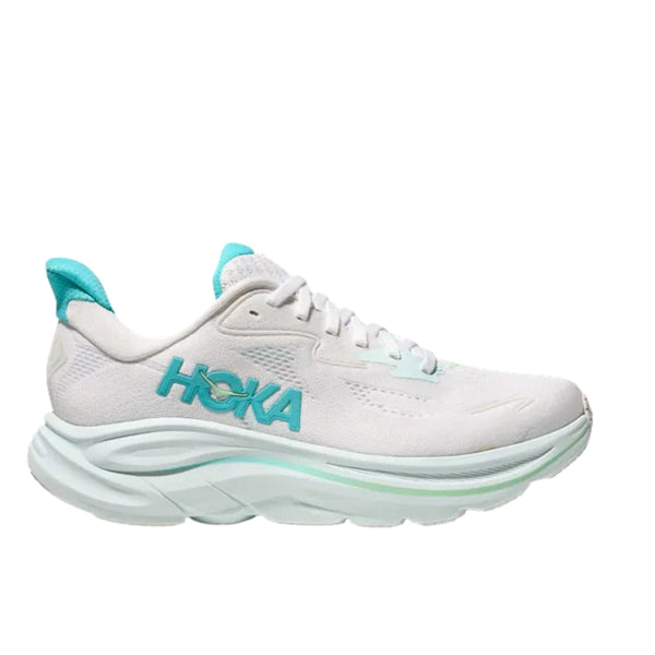 Women's - HOKA Clifton 10 - White/Cielo Blue