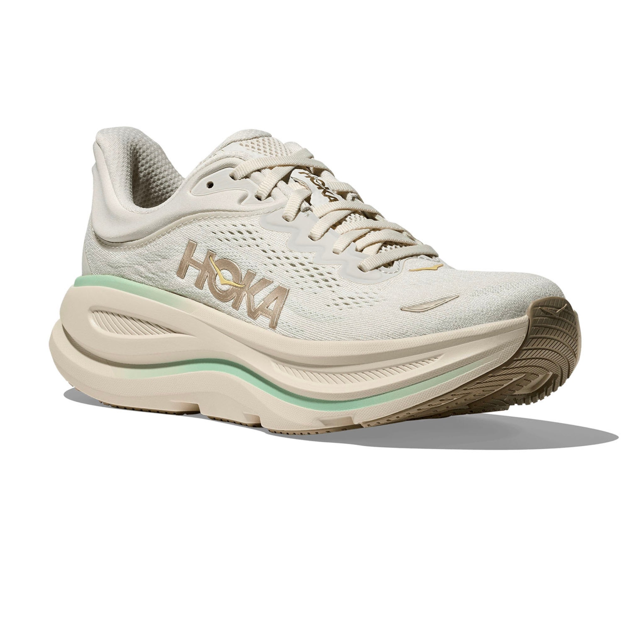 Women's - HOKA Bondi 9 - TRUFFLE SALT / SEA GLASS