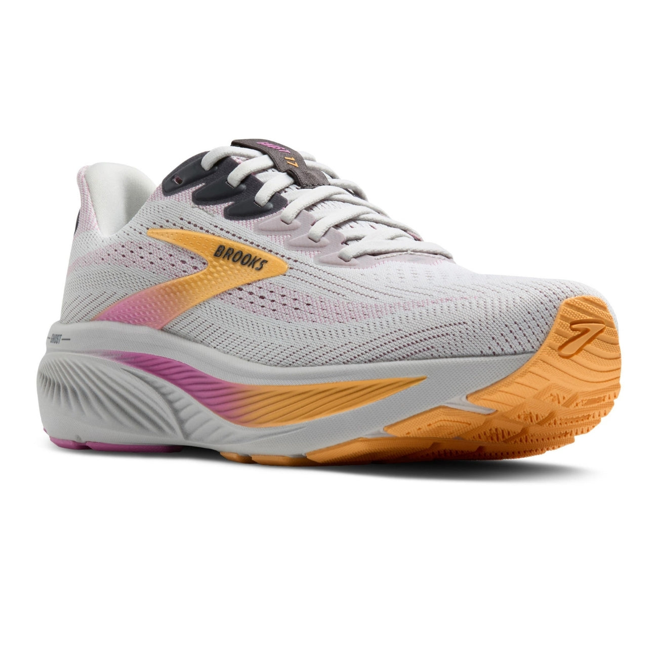 Women's - Brooks Ghost 17 - Oyster/Apricot/Pink