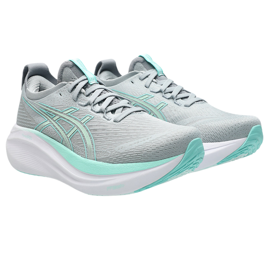 GEL-NIMBUS 27 - Women - PIEDMONT GREY/ILLUMINATE MINT