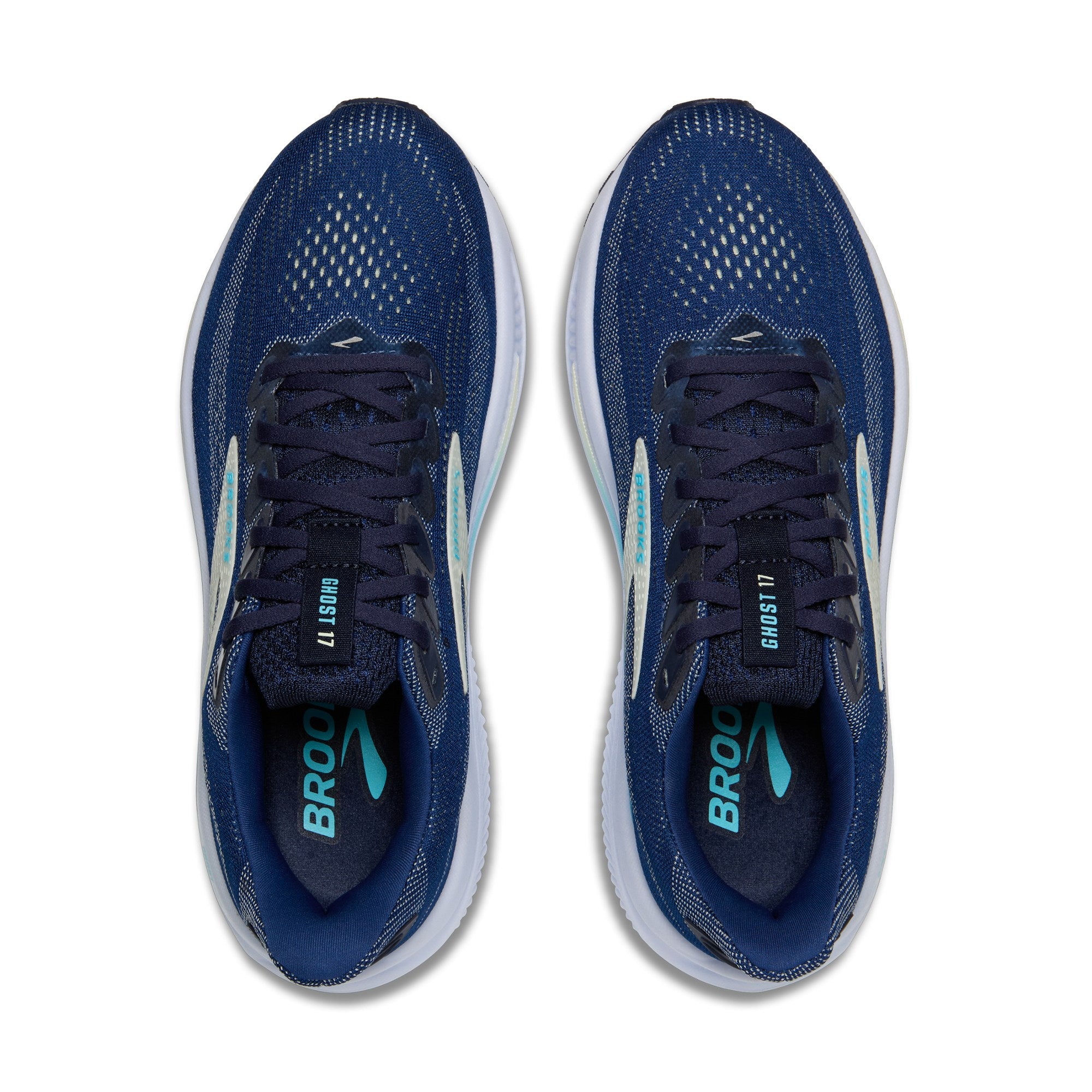 Women's - Brooks Ghost 17 - Navy/Green/Turquoise