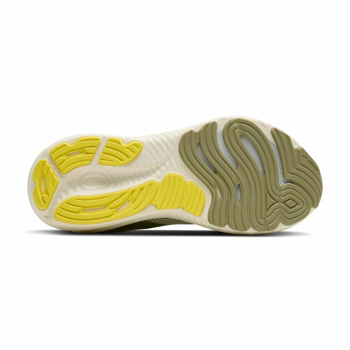 Men's - Brooks Glycerin GTS 22 - Coconut/Tea/Blazing Yellow
