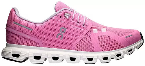 Women's - On Cloud 6 - Raspberry/White