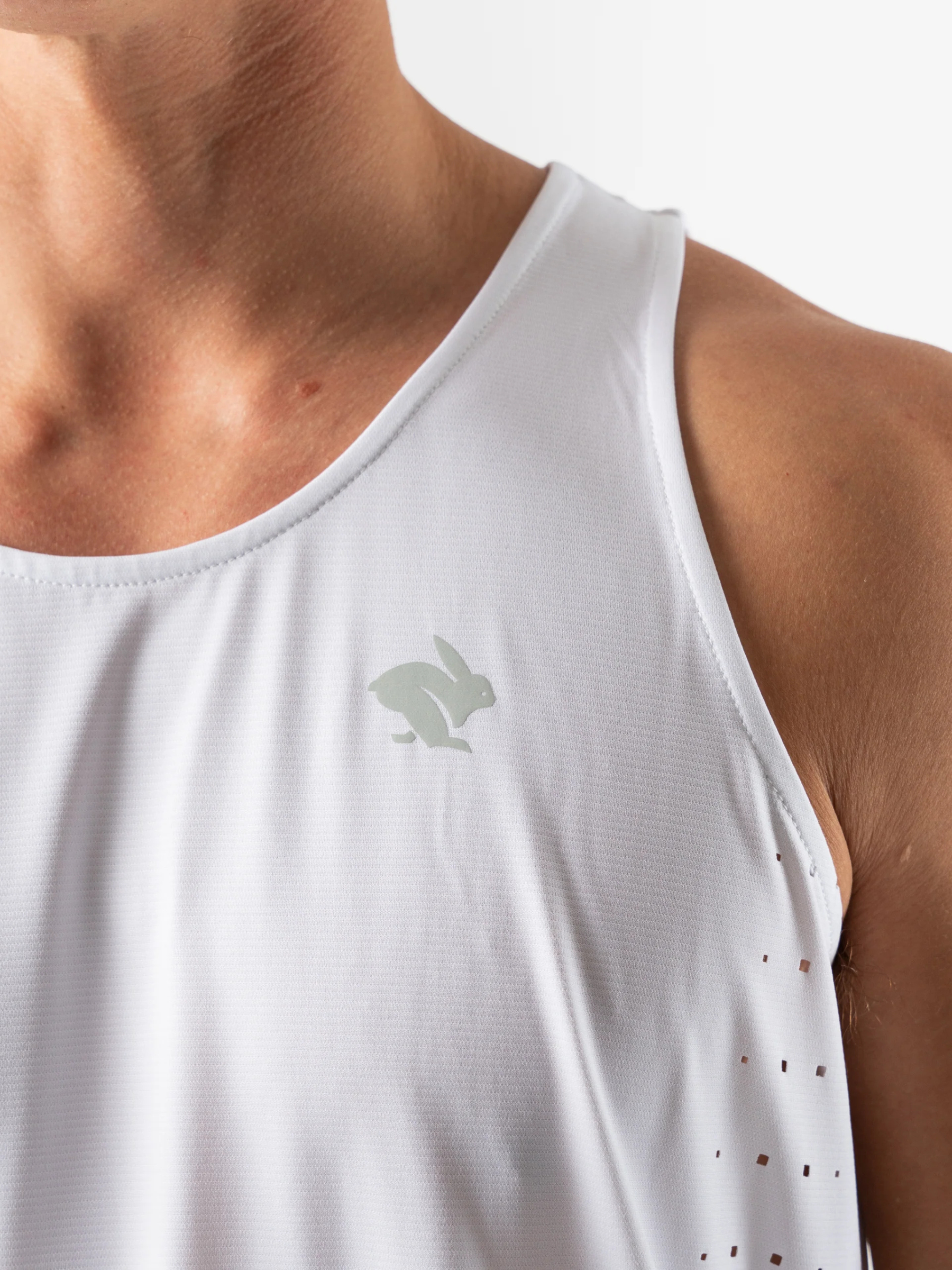 Men's - Rabbit Race Pace Tank - White
