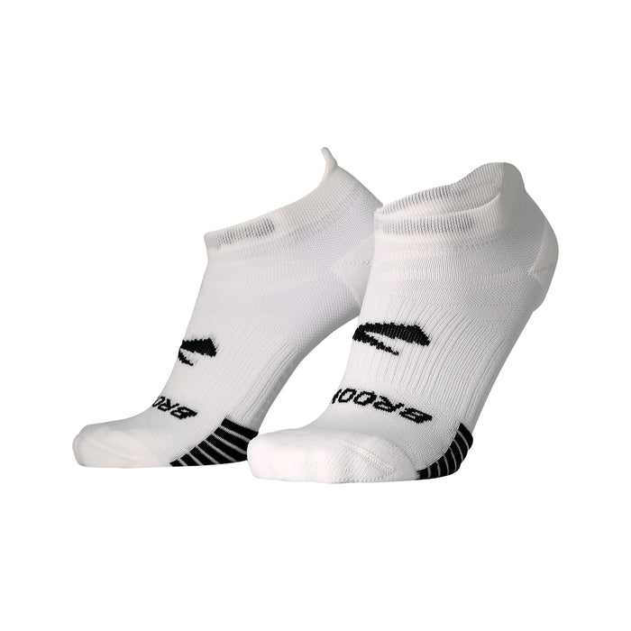 Brooks Ghost Lite No Show Sock 2-Pack- White