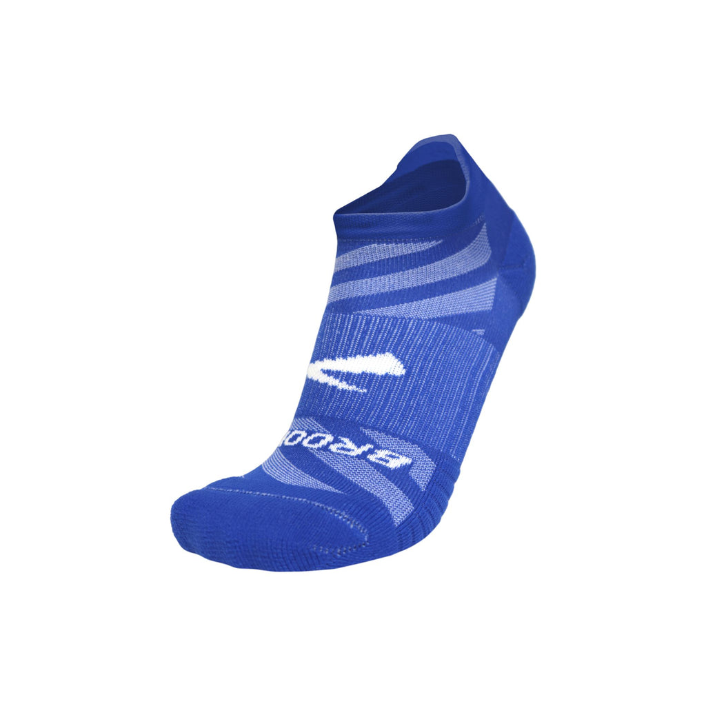 Brooks Ghost Lite No Show Sock 2-Pack Neo Blue & White/Neo Blue