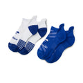 Brooks Ghost Lite No Show Sock 2-Pack Neo Blue & White/Neo Blue