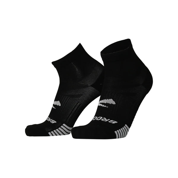 Brooks Ghost Lite Quarter Sock 2-Pack Black