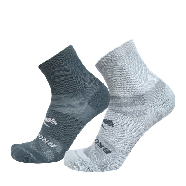 Brooks Ghost Lite Quarter Sock 2-Pack Storm & Smoke