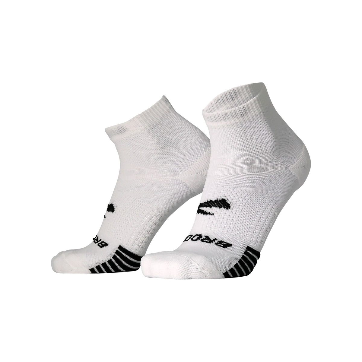 Brooks Ghost Lite Quarter Sock 2-Pack White