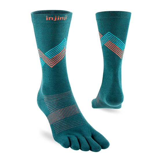 Injinji Run Lightweight Crew Lagoon
