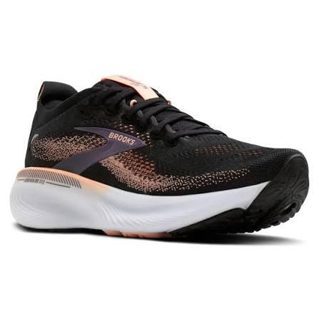 Women's - Brooks Adrenaline GTS 25 - Black/Peach/Mulled Grape