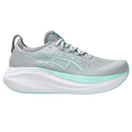 Women's - ASICS Gel Nimbus 27 - Piedmont Grey/Illuminate Mint