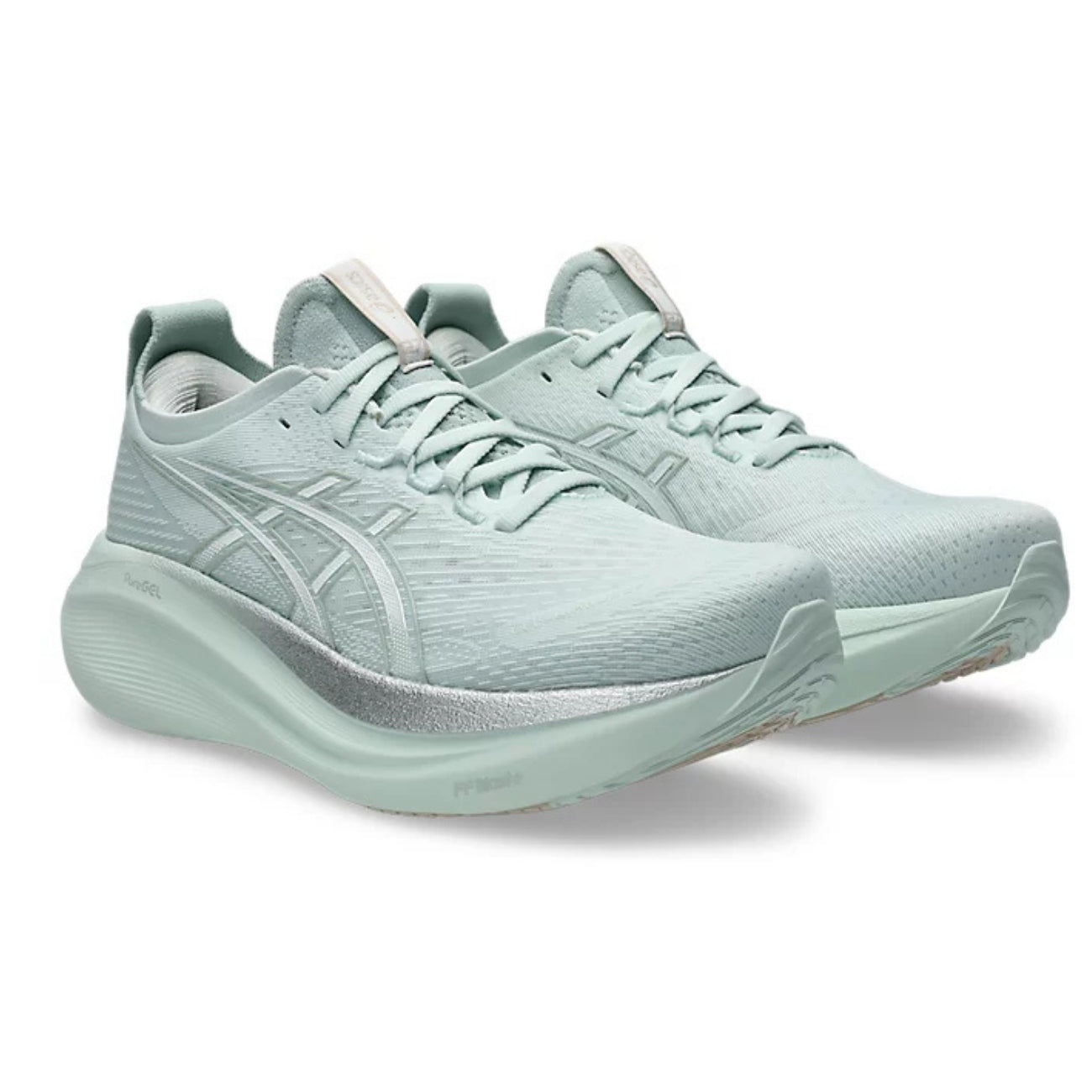 Women's - ASICS Gel Nimbus 27 - Pure Aqua/White
