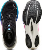 Men's - Puma Deviate Nitro 4 - Black/Flat Dark Gray/Silver