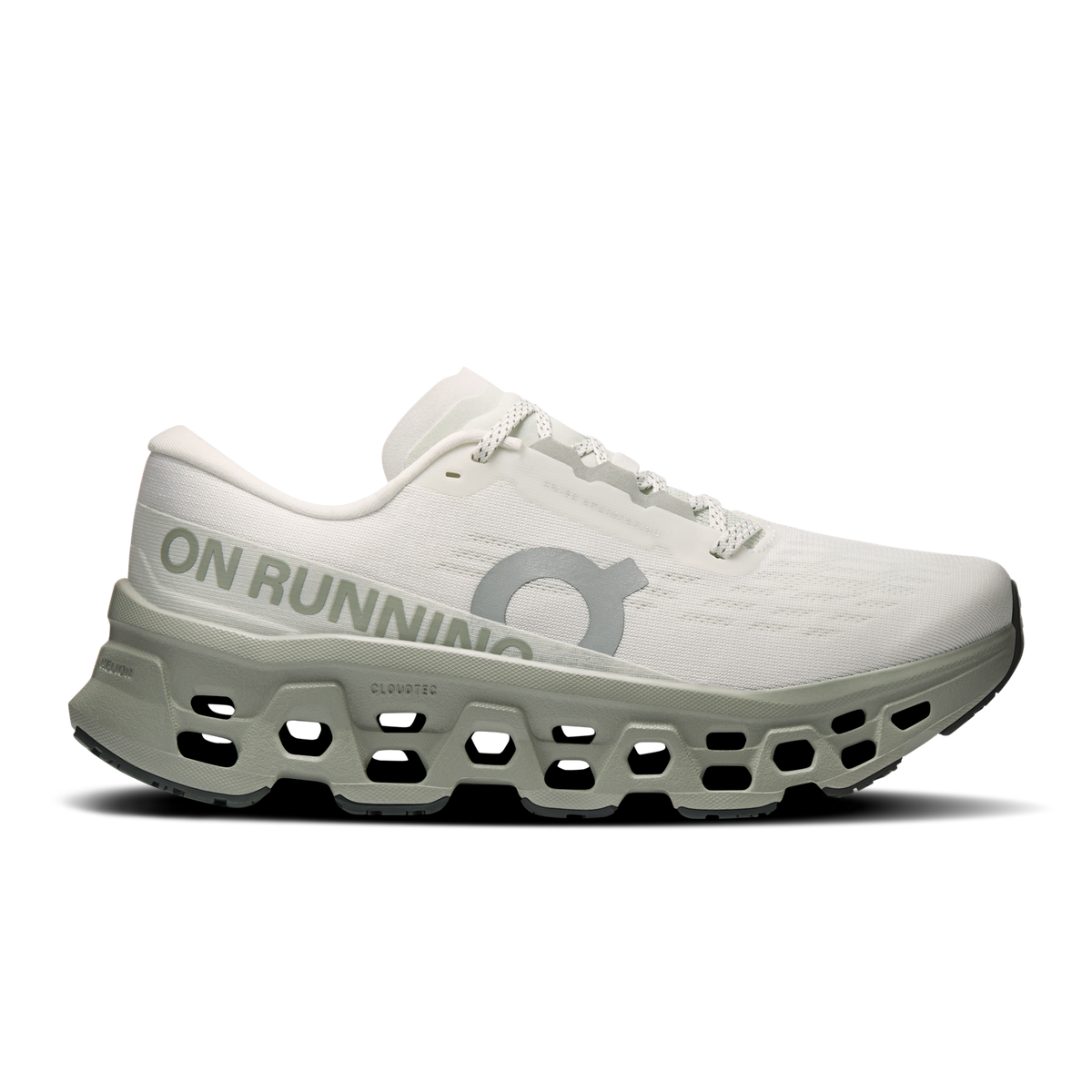 On Women's Cloudmonster 3 Ivory | Tin