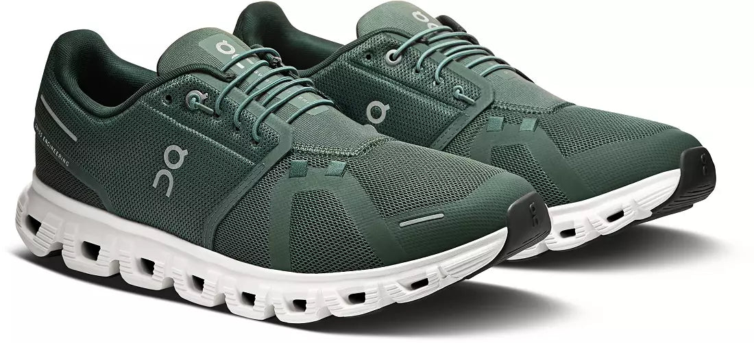 Men's - On Cloud 6 - Olive/Evergreen