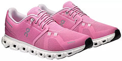 Women's - On Cloud 6 - Raspberry/White