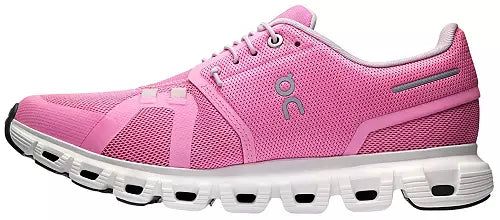 Women's - On Cloud 6 - Raspberry/White